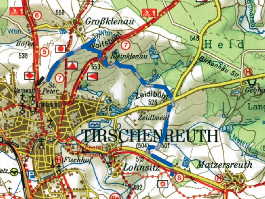 Tirschenreuther Planetenweg Karte